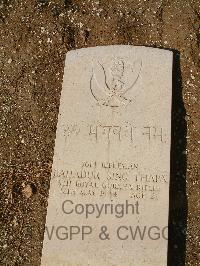 Cassino War Cemetery - Bahadur Sing Thapa, 